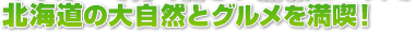 北海道の大自然とグルメを満喫