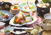 青森県産の食材を豊富に使った御夕食