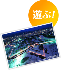 函館　冬　五稜星の夢　ほしのゆめ　五稜郭